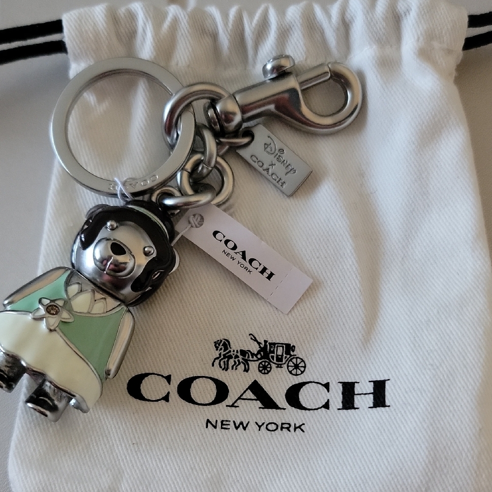 Coach X Disney Tiana Bear Keychain